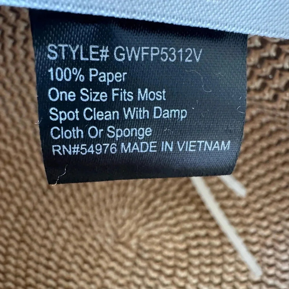 David and Young Sun Hat Floppy Straw Woven Beach One Size - Picture 5 of 7